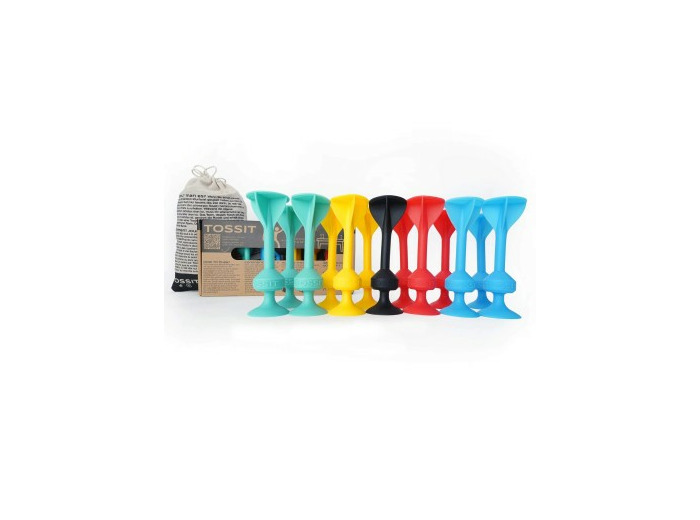 Tossit Pack Famille: Rouge-Cyan-Bleu-Jaune