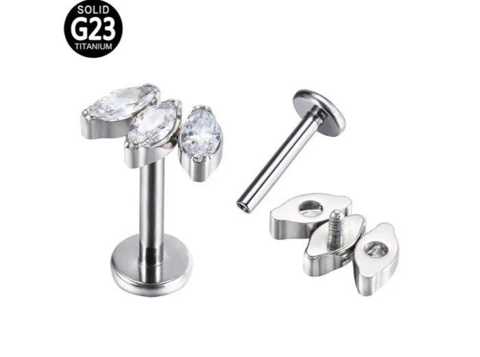 Marquise - 3 Zircons
