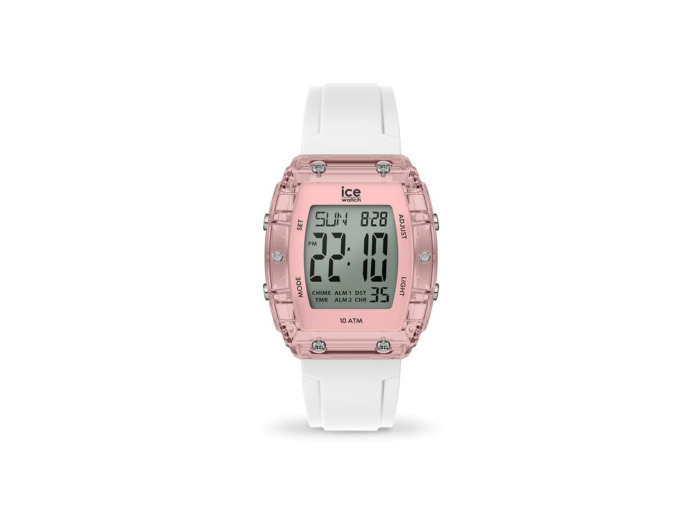 Montre Ice-Watch ICE digit boliday White Pink