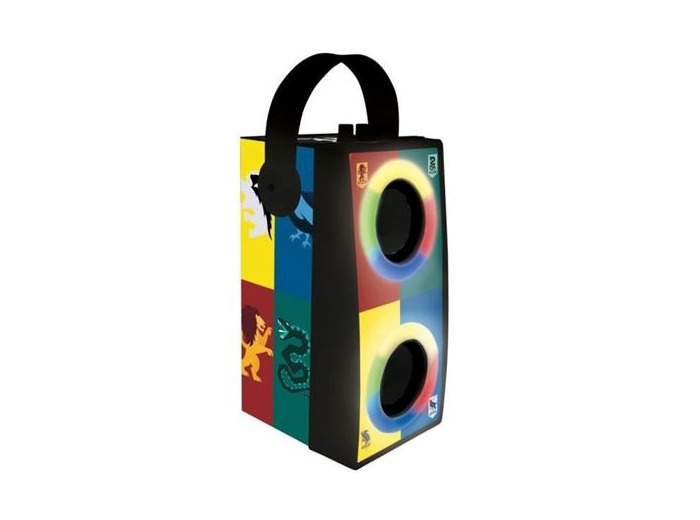 Enceinte bluetooth portable lumieres et microphone