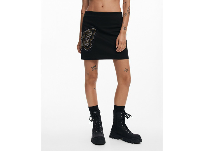 MINIJUPE SLIM PAPILLON