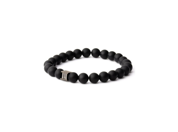 Bracelet Gemini Classics en acier et agate