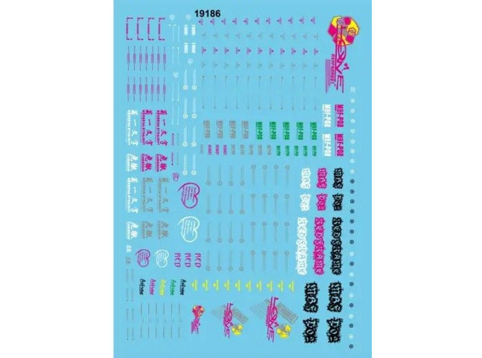 Water Decals PG RED FRAME 01