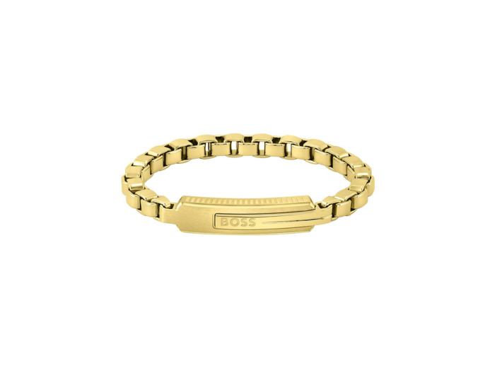 Bracelet BOSS Orlado en métal doré, taille M