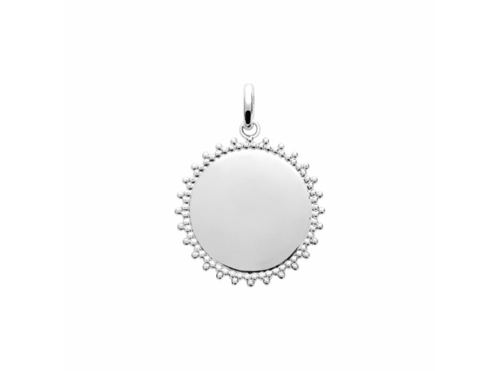 Pendentif en argent rhodié