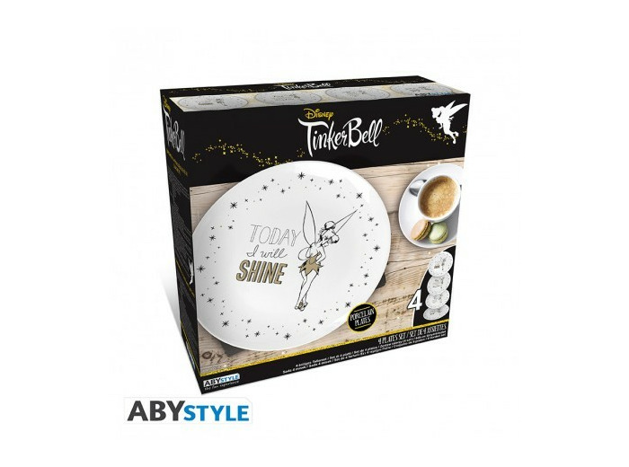 DISNEY - Set de 4 Assiettes - Clochette
