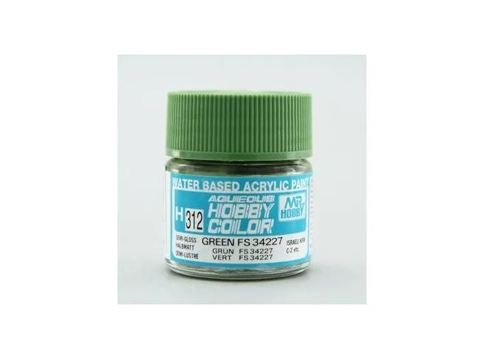 PEINTURE MAQUETTE MR HOBBY H312 VERT SATINÉ FS34227 10ML