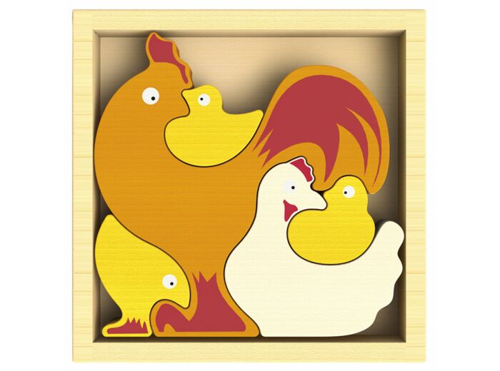 Puzzle Famille de poules - BeginAgain - 32107