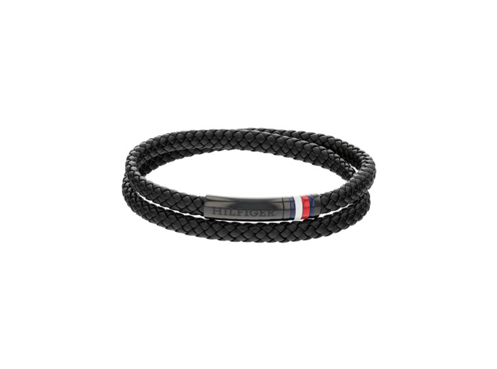 Bracelet Tommy Hilfiger en acier pvd et cuir