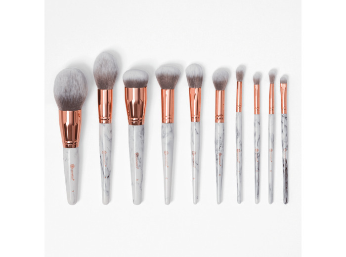 Coffret pinceaux 10 pièces - Marble Luxe - BH Cosmetics