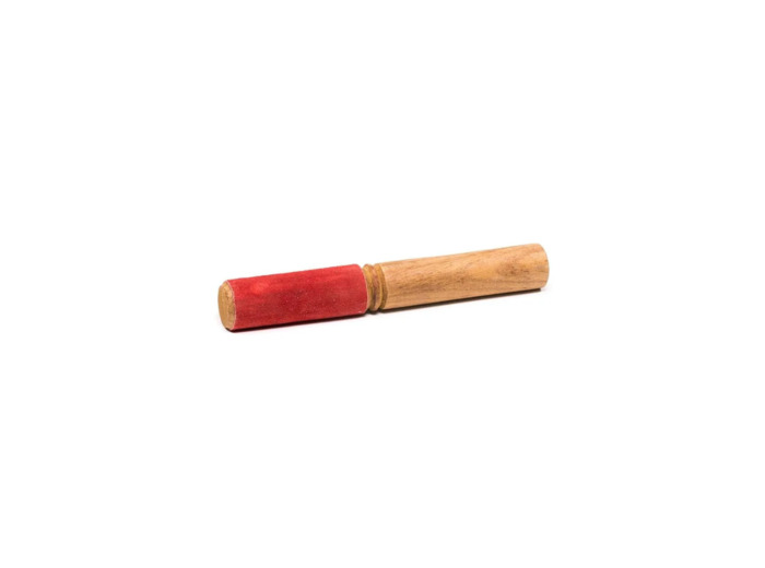 Baton bois bol chantant - peau de chamois rouge -- 90 g; 19