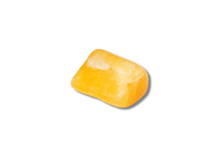 calcite orange pierre roulée