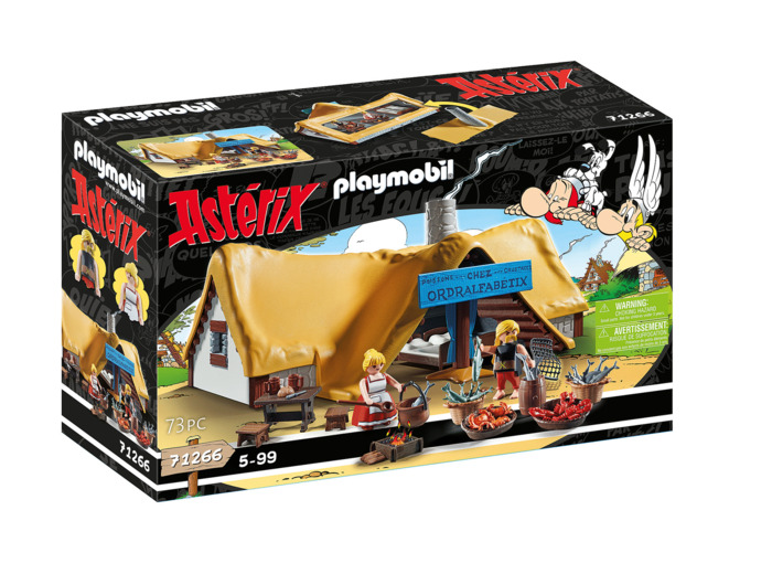 PLAYMOBIL 71266 AstÃÂ©rix : Hutte d'Ordralfabetix- - AstÃÂ©rix - Histoire cÃÂ©lÃÂ¨bre Personnages cultes de sÃÂ©ri