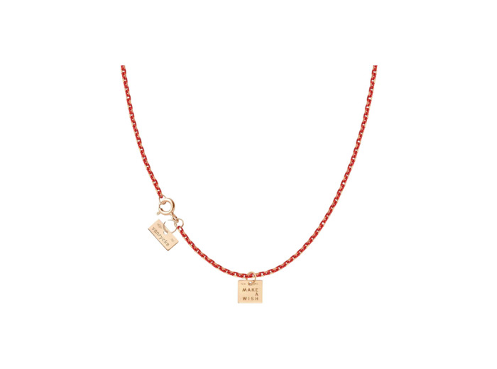 Collier Vanrycke Make a wish en or rose et email