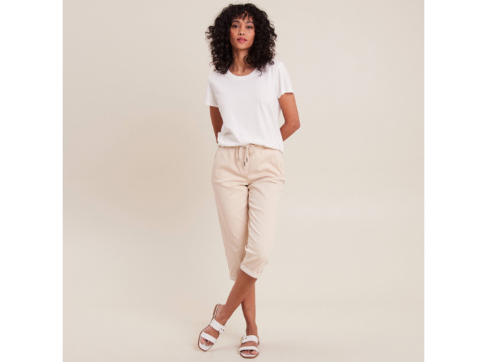 Pantacourt large taille haute