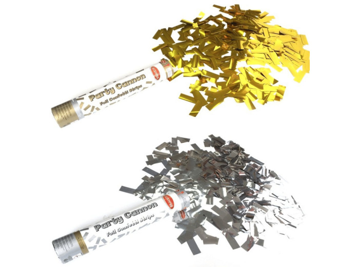 CANON CONFETTI OR/ARGENT 30CM