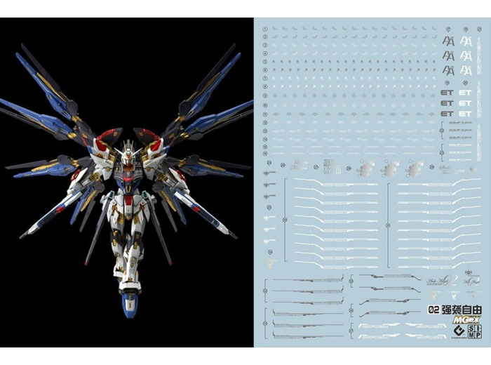 Water Decals MGEX Strike Freedom fluorescent