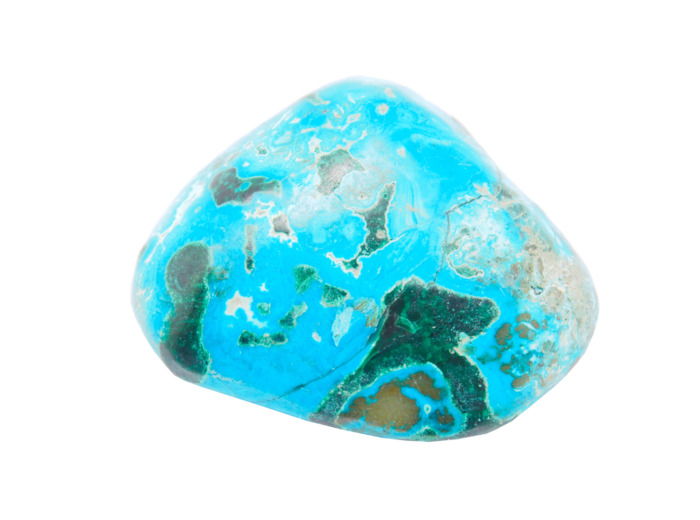 Chrysocolle pierre roulée