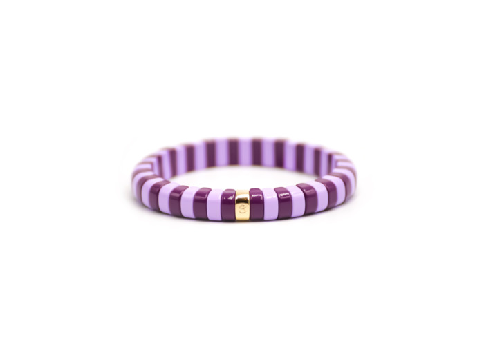 Bracelet Simone à Bordeaux Archi en métal émaillé pourpre