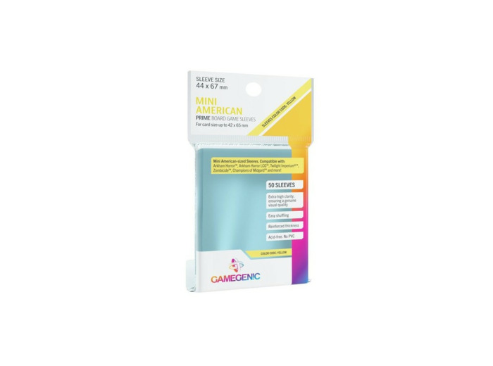 Gamegenic - PRIME - Mini American-Sized - Sleeves - 44 x 67 mm