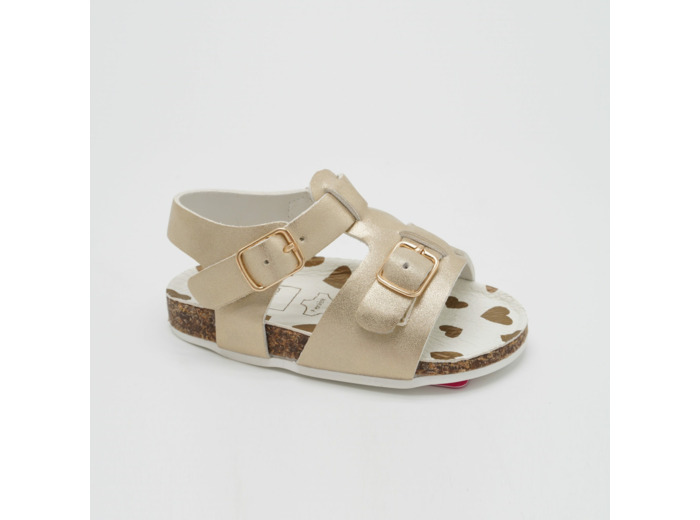 Sandale ouverte bebe fille or