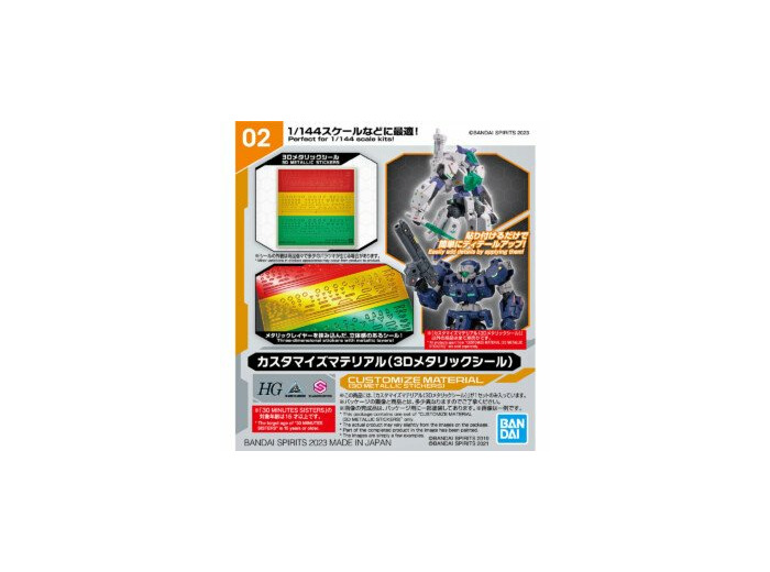 Customize Material (3D Metallic Stickers) - Model Kit MIX PRODERIV