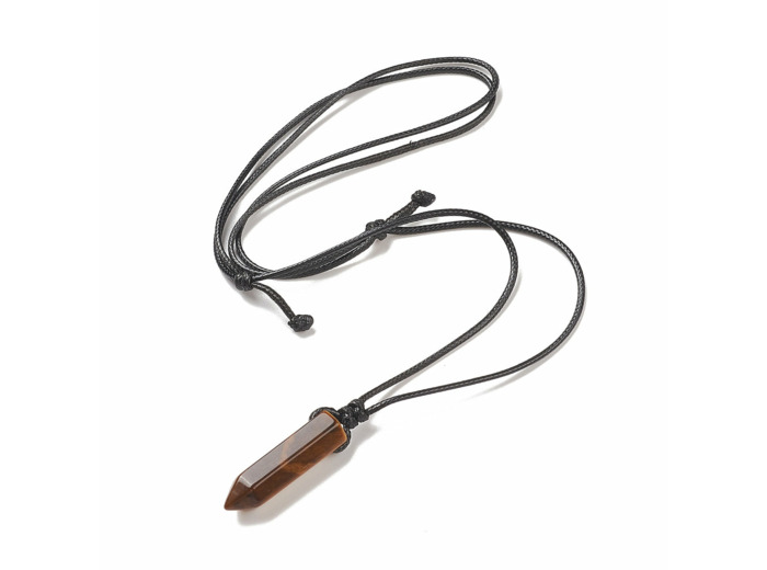 Collier Oeil de tigre pointe