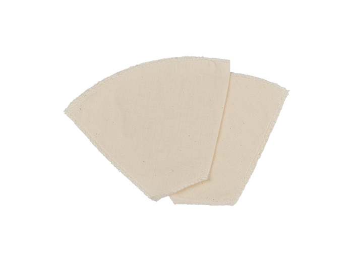 Lot de 2 filtres à café réemployables en coton fackelmann 42228