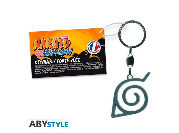 NARUTO SHIPPUDEN - Porte-clés 3D "Konoha" MADE IN FRANCE