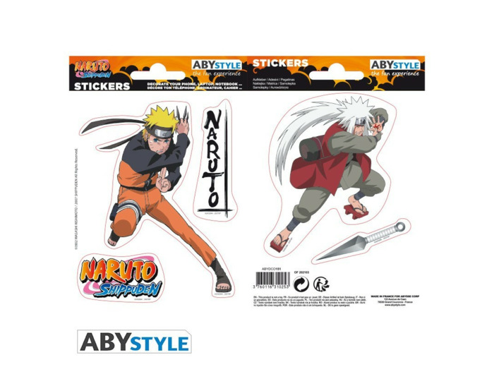 NARUTO SHP - Stickers - 16x11cm/ 2 planches - Naruto/ Jiraiya