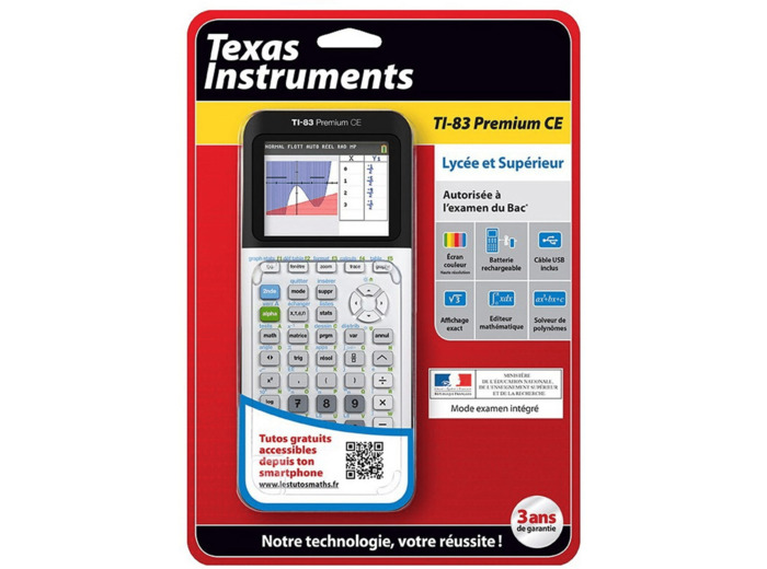 Calculatrice graphique texas istrument ti-83 premium