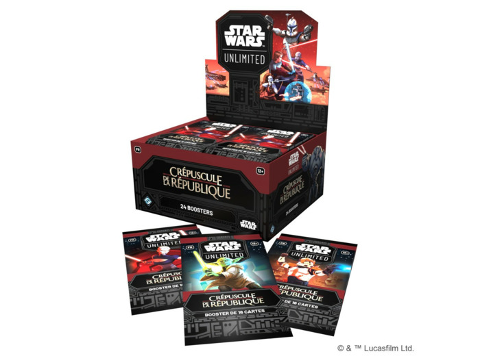 Star Wars Unlimited : Crépuscule de la République - Boite de 24 Boosters