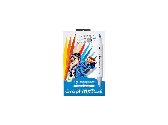 Coffret 12 marqueurs à alcool Graph'it