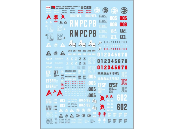 Water Decals 1/144 DETAILS