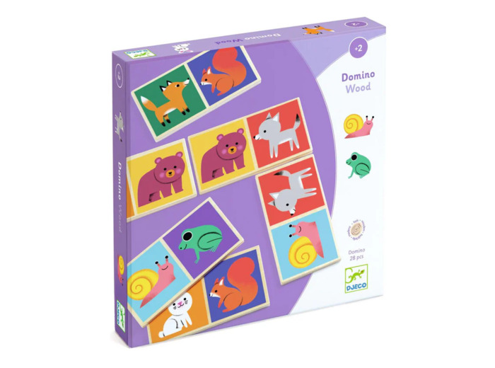 Educatif Bois - Domino Wood - DJ01625 - DJECO