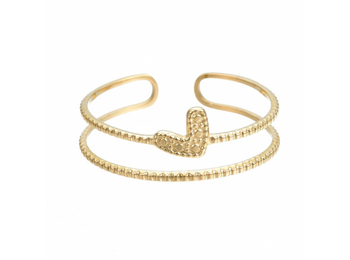 SWEETHEART BAGUE ACIER INOXYDABLE