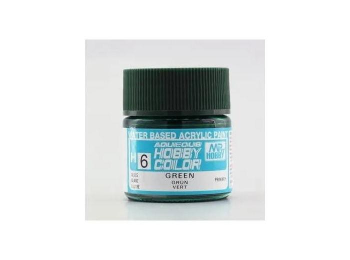 PEINTURE MAQUETTE MR HOBBY H006 VERT BRILLANT 10ML