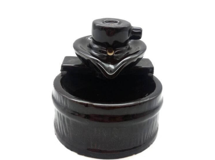 Porte-Encens Backflow Céramique Rond Théière 14cm
