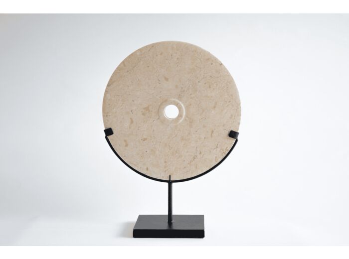 Disque de marbre crema diamètre 30cm