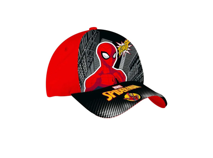Casquette garcon rouge spiderman