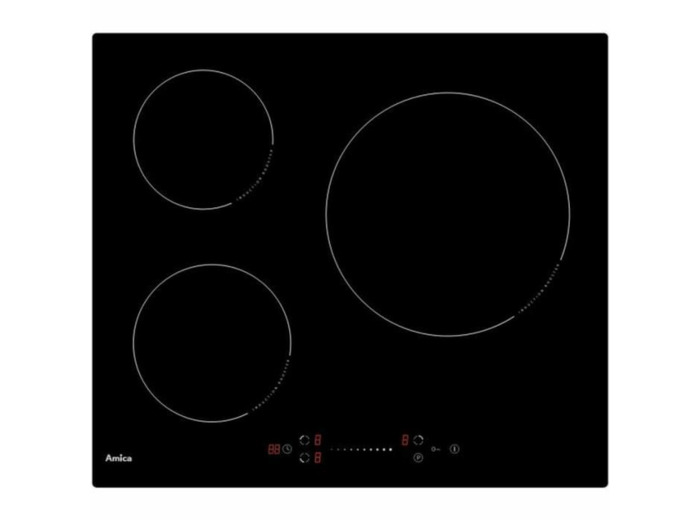 Plaque de cuisson à induction 60 cm 3 feux 6600w ref ai3537