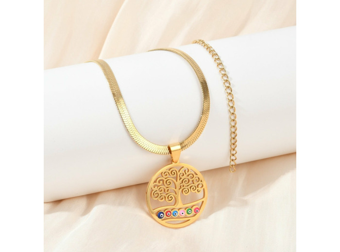 Collier arbre de vie + mauvais oeil