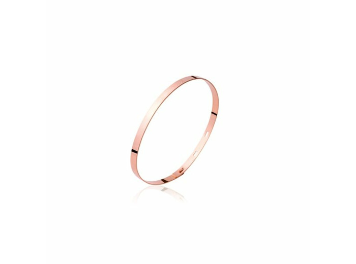 Bracelet jonc en plaqué or rose