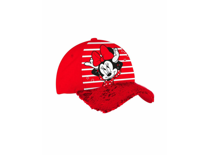 Casquette fille rouge minnie