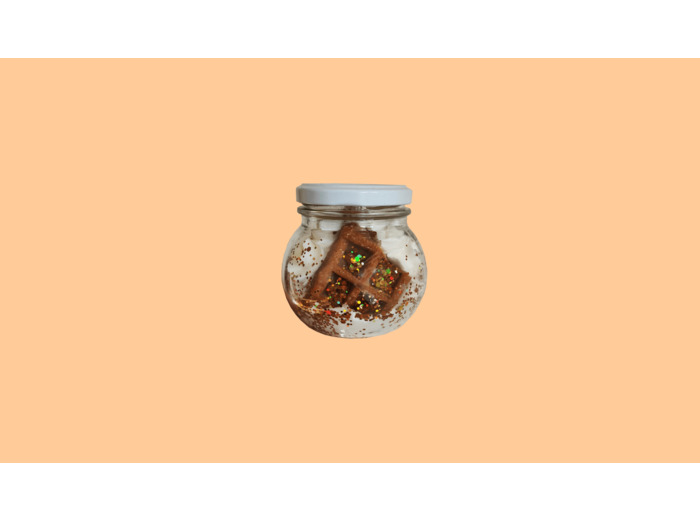 Bougie POP vanille dorée