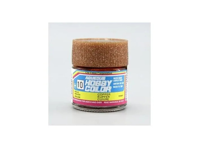 PEINTURE MAQUETTE MR HOBBY H010 CUIVRE MÉTAL 10ML