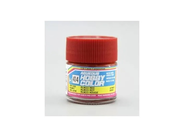 PEINTURE MAQUETTE MR HOBBY H414 ROUGE RLM 23 SATINE 10ML