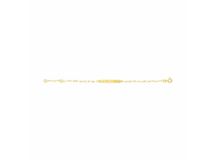 Chaîne en or jaune et perles de Chine, 14cm