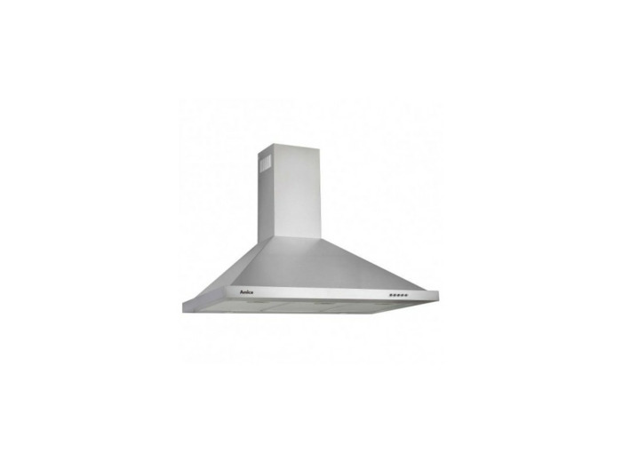 Hotte cheminée pyramidale inox 90cm ref ah3419