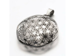 Pendentif fleur de vie 3D acier inoxydable